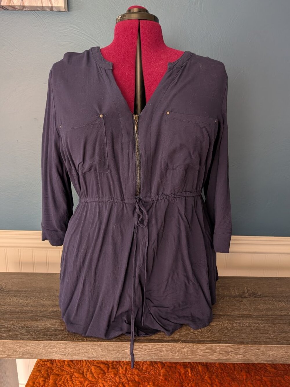 Torrid Navy blue top Size 2